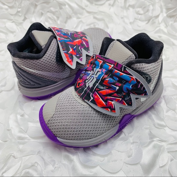 grey and purple kyrie 5